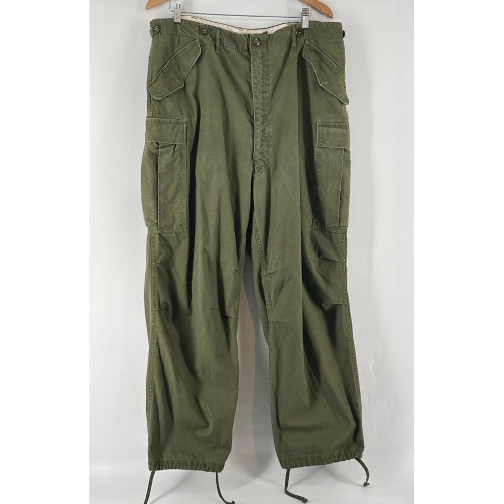 Vtg 1951 M-51 US Army Field Cargo Trousers Pants Regular Large Olive Drab Korea